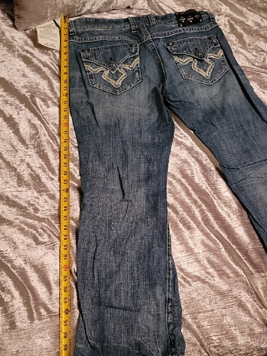 Men's Archaic 36 Boot Cut Jeans Flap Back Pockets - Picture 5 of 12